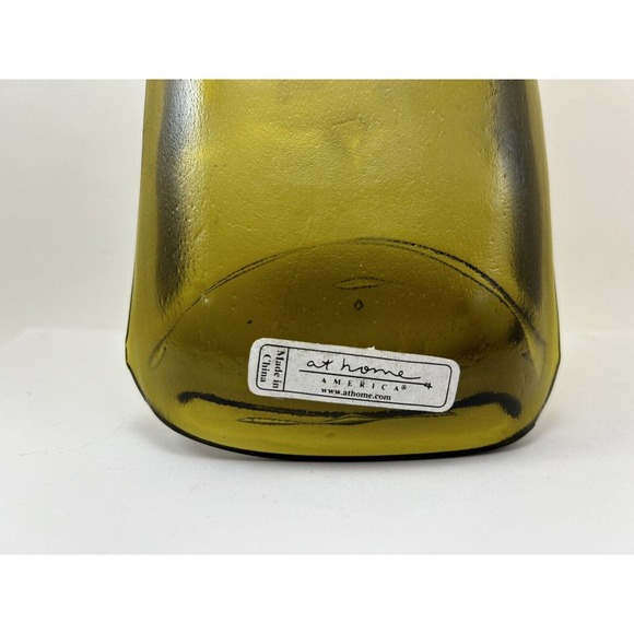 Recycled Green Glass‎ Wine Bottle Relish Serving Tray Melted Charcuterie Olive - Picture 5 of 7